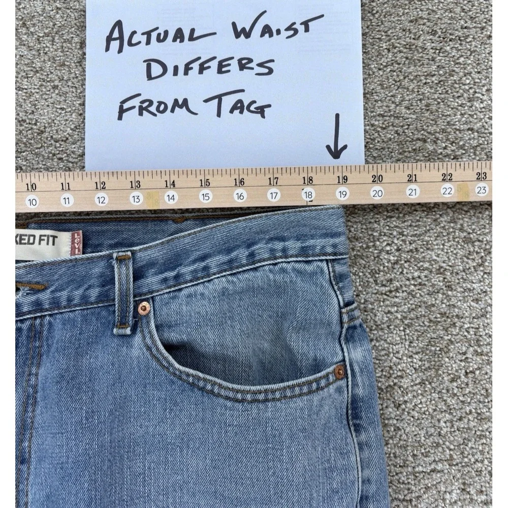 Vintage Levis 550 Jeans Mens 40x30 Blue Relaxed Fit 100% Cotton *Actual Waist 38